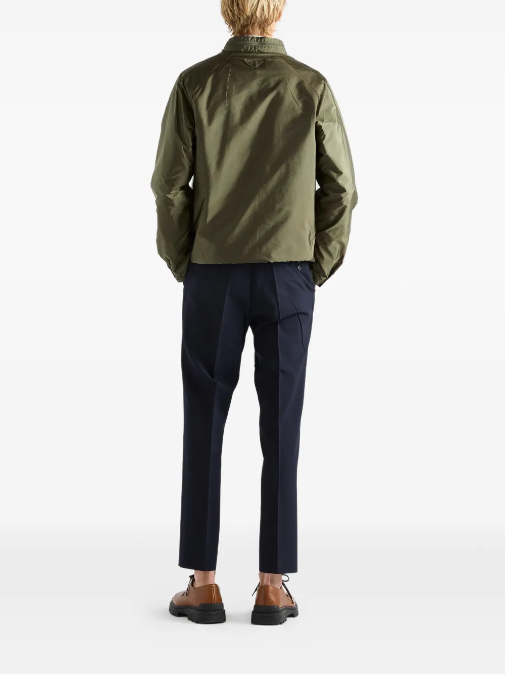 Prada Jack met capuchon en raglan mouwen Groen