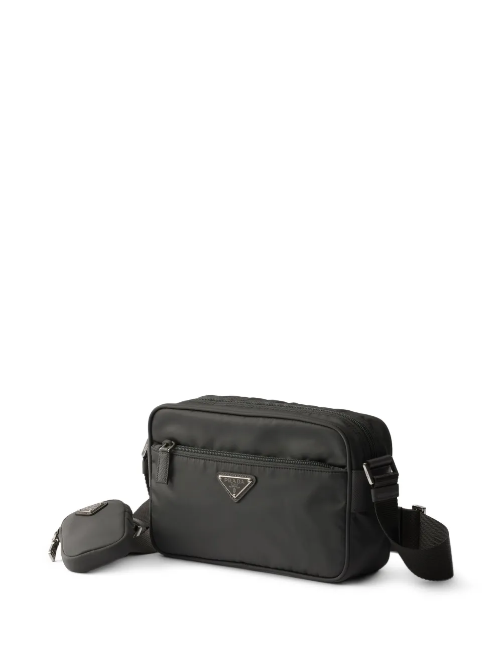 zip pouch woven strap shoulder bag