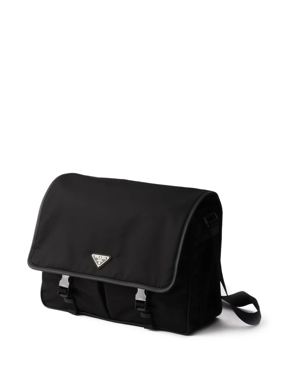 Prada Bolso De Hombro Con Logo Triangular - Negro 
