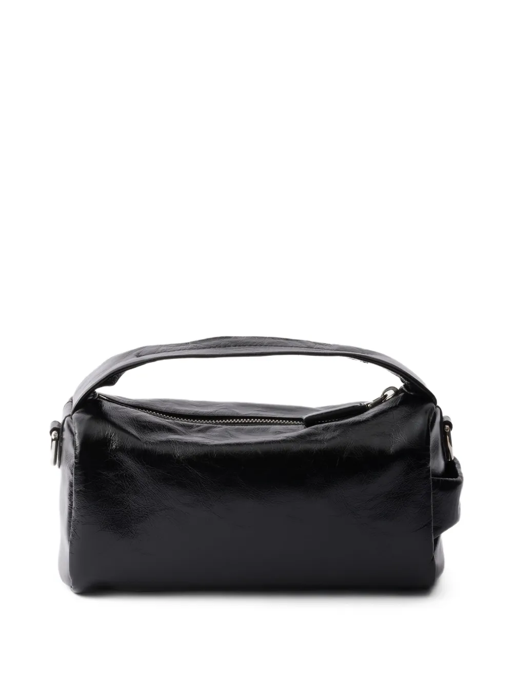 Prada Leren messengertas - Zwart