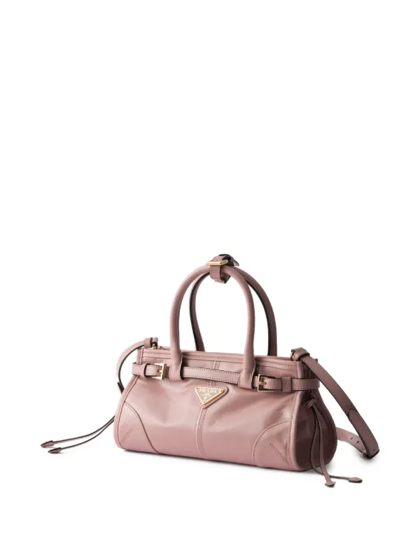 Prada Bonnie レザーハンドバッグ ミニ | ピンク | FARFETCH JP