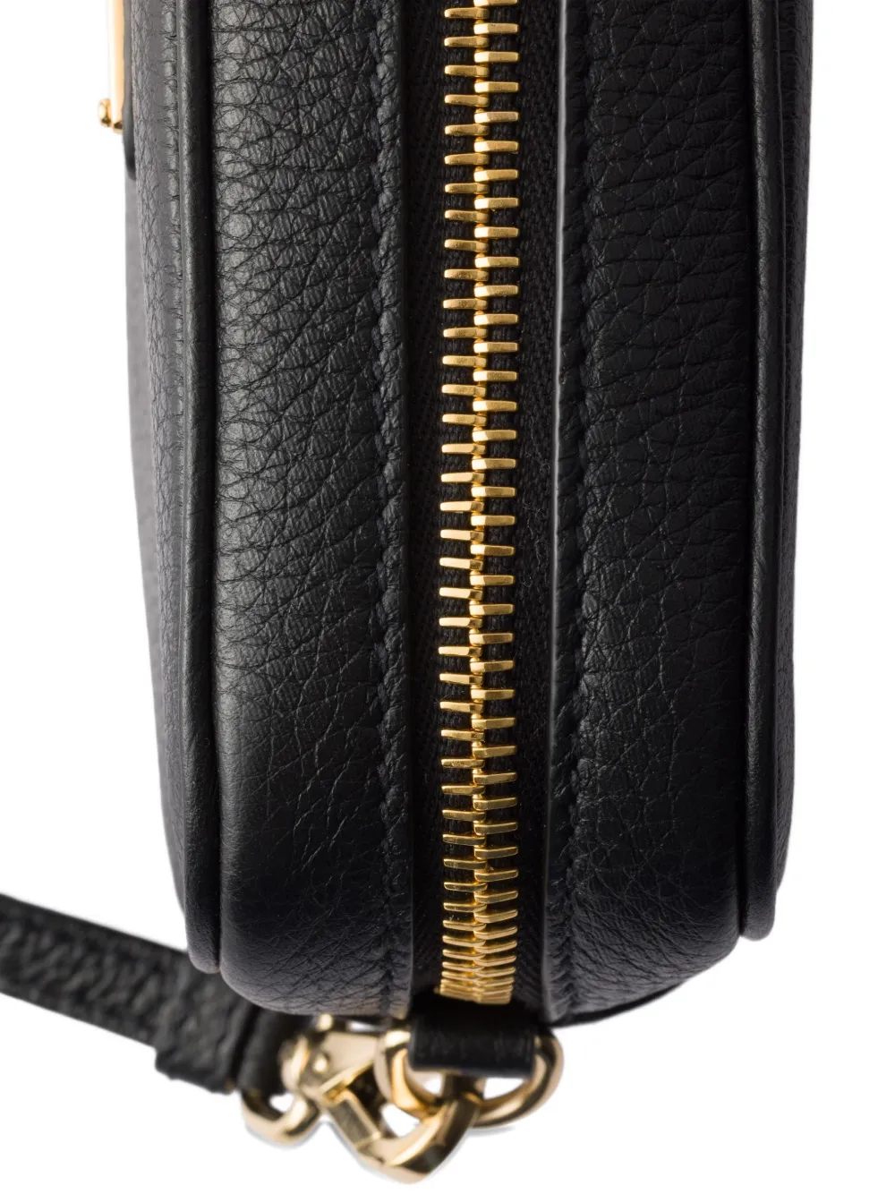 Prada Mini Leather Cross Body Bag In Black