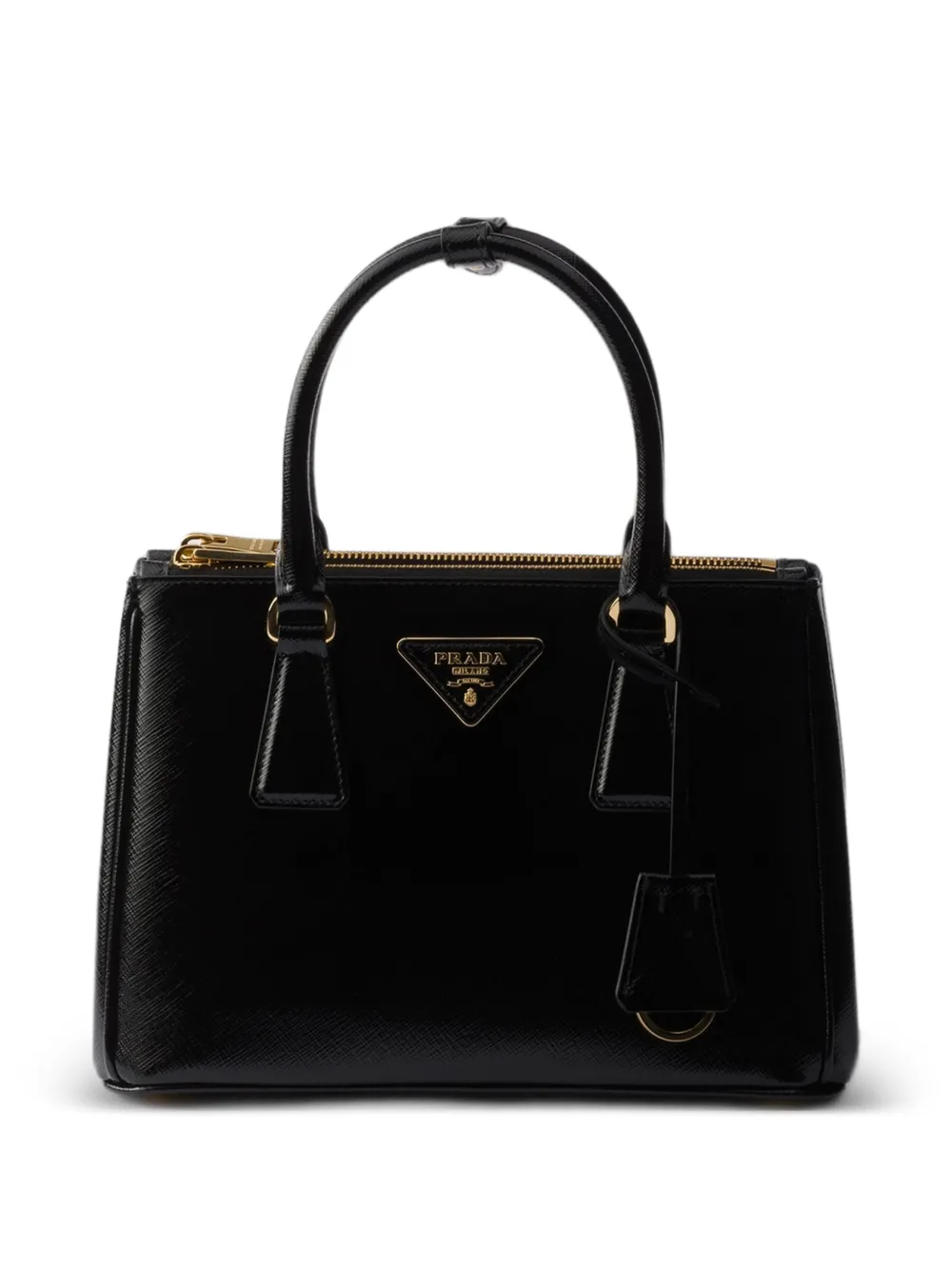 Prada Borsa tote Galleria piccola in pelle - Nero