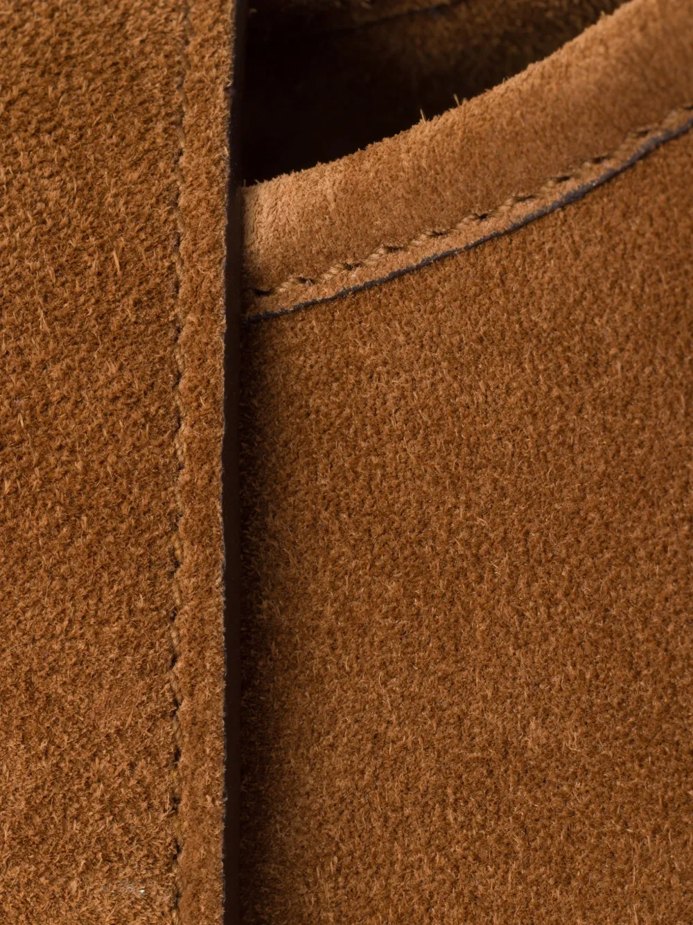 Prada Kleine suède shopper Bruin
