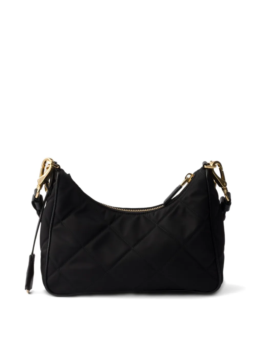 Prada Mini Re-edition Quilted Chain Shoulder Bag In Black