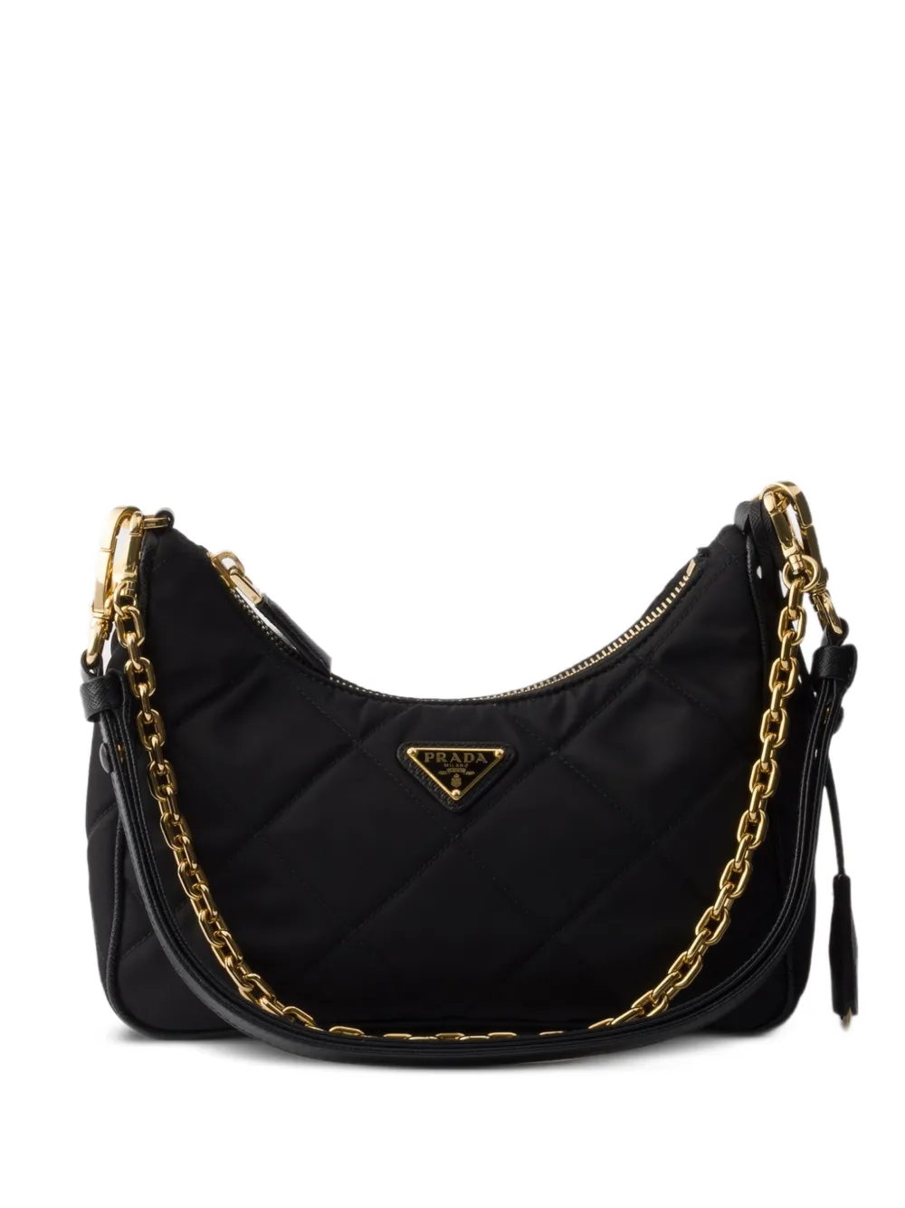 Prada mini Re-Edition quilted chain shoulder bag - Nero