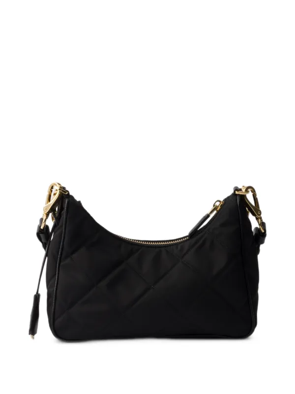 PRADA Re-Edition ショルダーバッグ ブラック Prada Re-Edition ショルダーバッグ ミニ | ブラック | FARFETCH JP