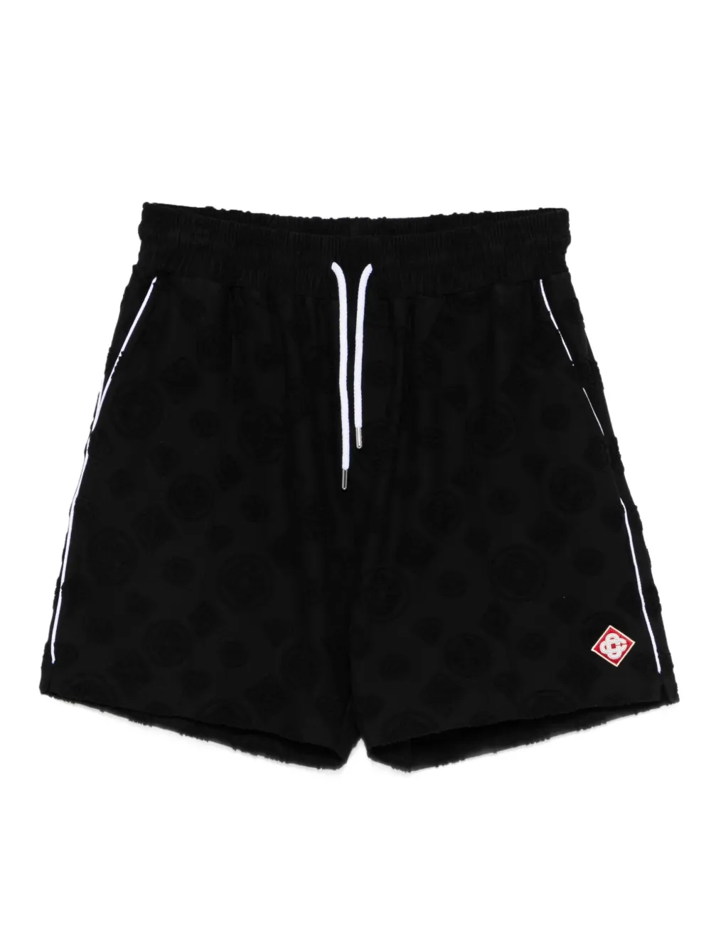 Casablanca graphic drawstring shorts - Nero
