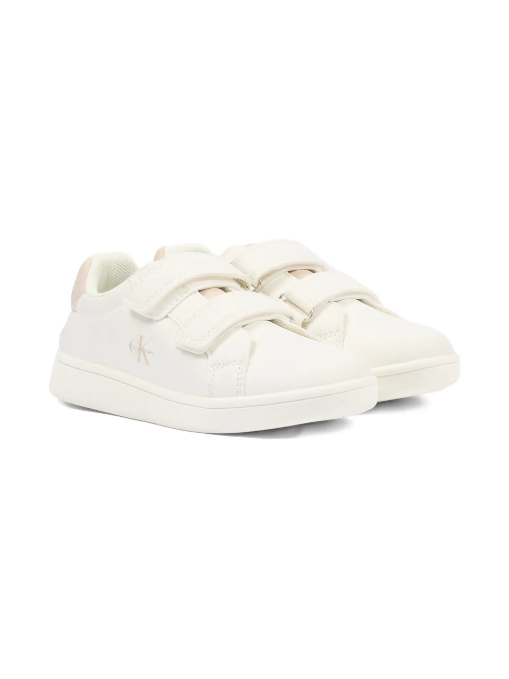 Calvin Klein Kids' Double-strap Sneakers In Animal Print