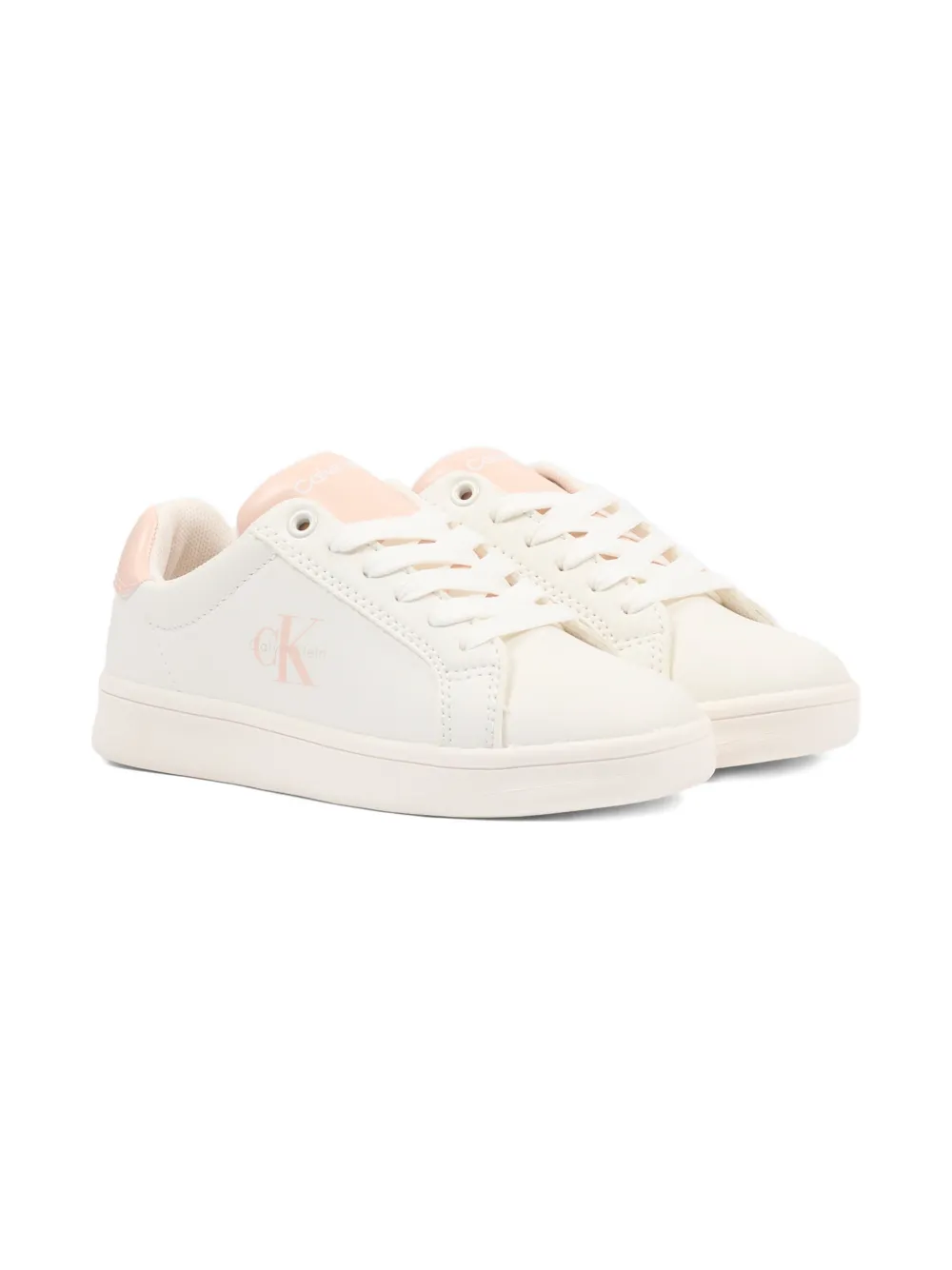 Calvin Klein Kids logo-detail sneakers - Bianco