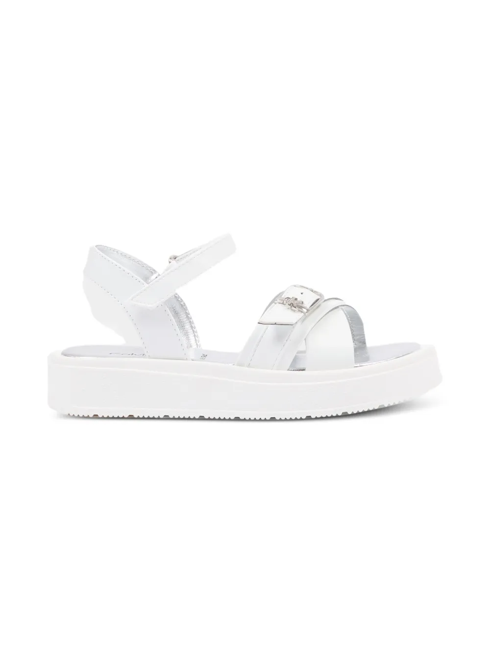  Calvin Klein Kids Buckle-strap Sandals - White 