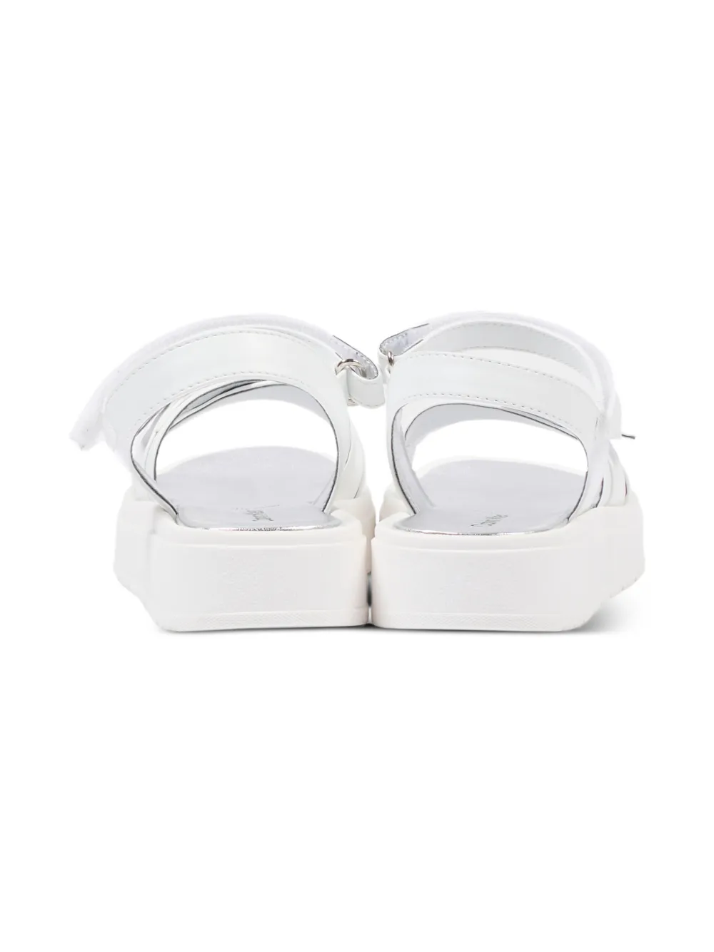  Calvin Klein Kids Buckle-strap Sandals - White 