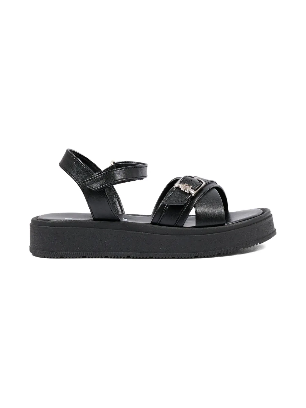Calvin Klein Kids Sandalen met gesp Zwart