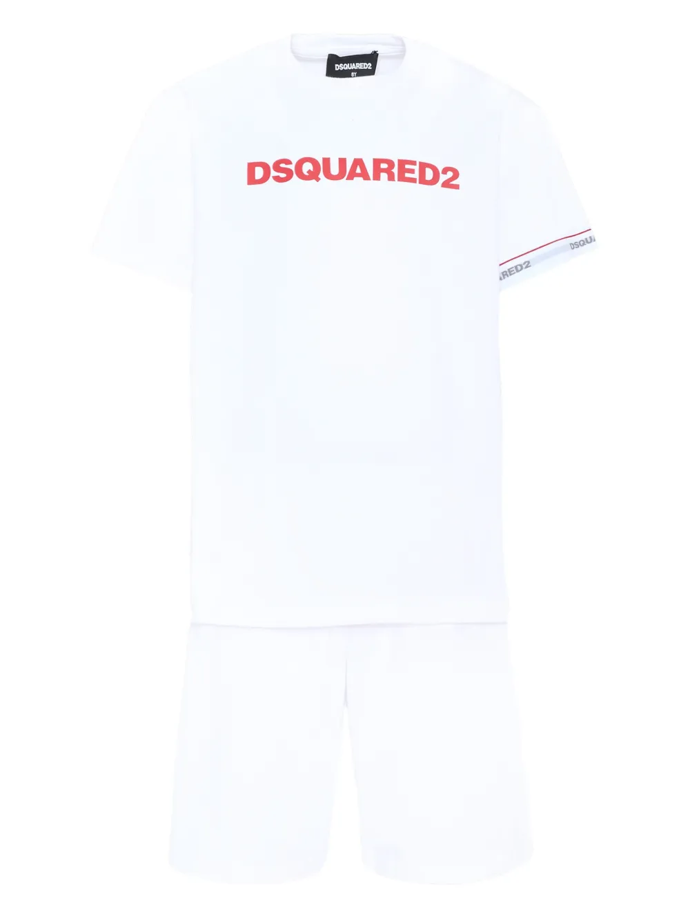 DSQUARED2 KIDS logo-detailed pajamas - Weiß