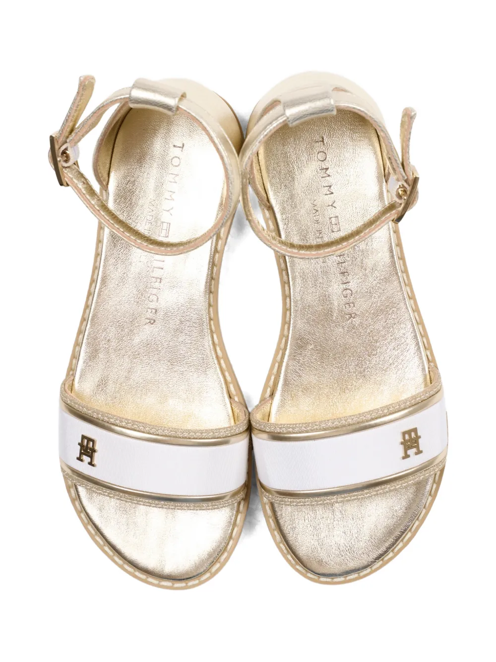 Tommy Hilfiger Junior buckle-fastening sandals Goud