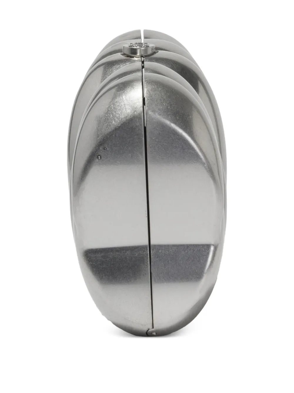  Simkhai Reya Sculpted Clutch Bag - Silver 