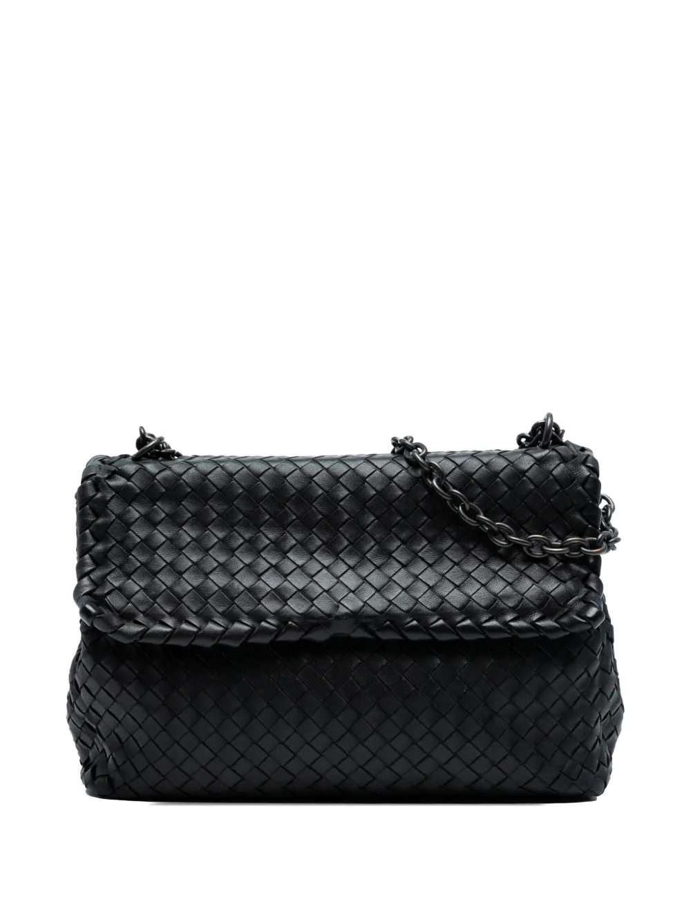 Bottega Veneta Pre-Owned 2012-2025 Medium Nappa Intrecciato Olimpia shoulder bag - Nero