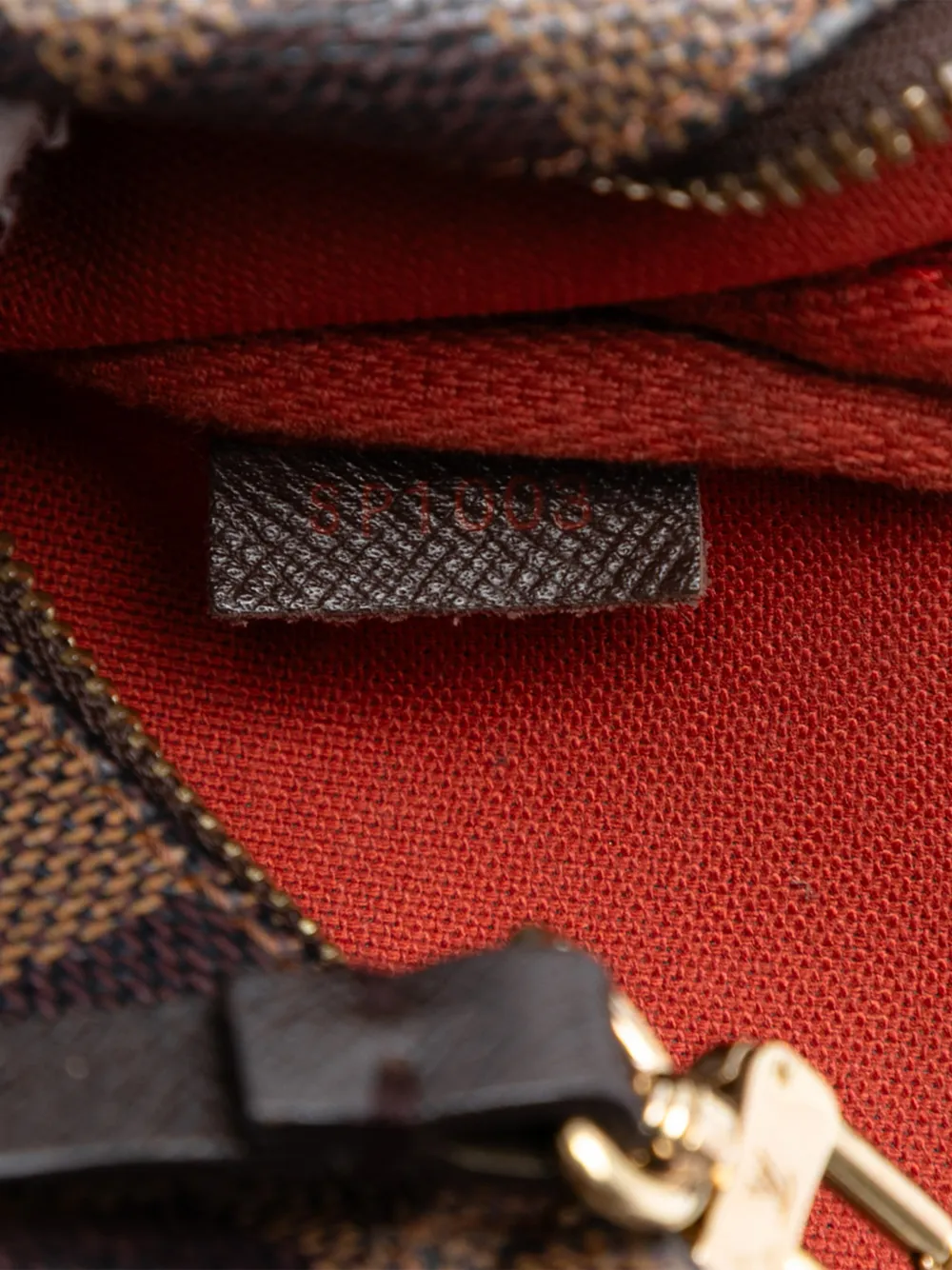 2003 Damier Ebene Mini Pochette Accessoires Shoulder Bag