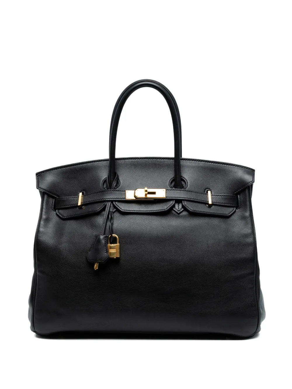 Hermès Pre-Owned 2008 Swift Birkin Retourne 35 handbag | Black | Image 1