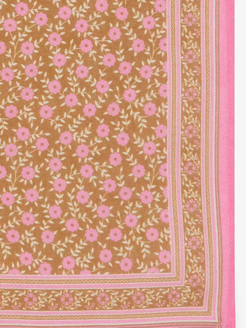 Bonton Sjaal met print - Bruin