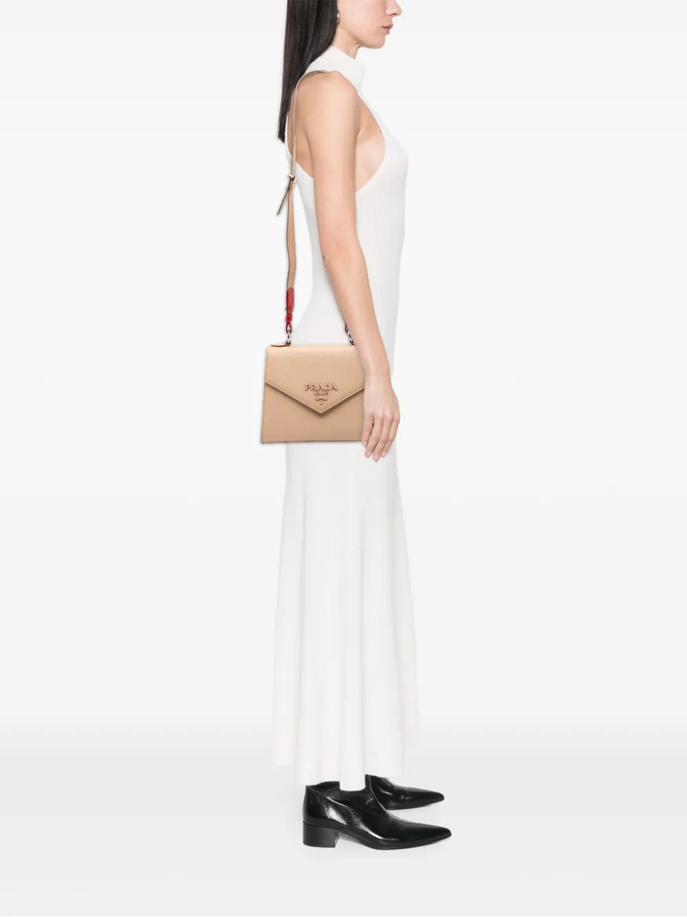 Prada Pre-Owned 2010-2025 Saffiano Cuir Monochrome Envelope crossbody bag | Pre-Owned | Image 2