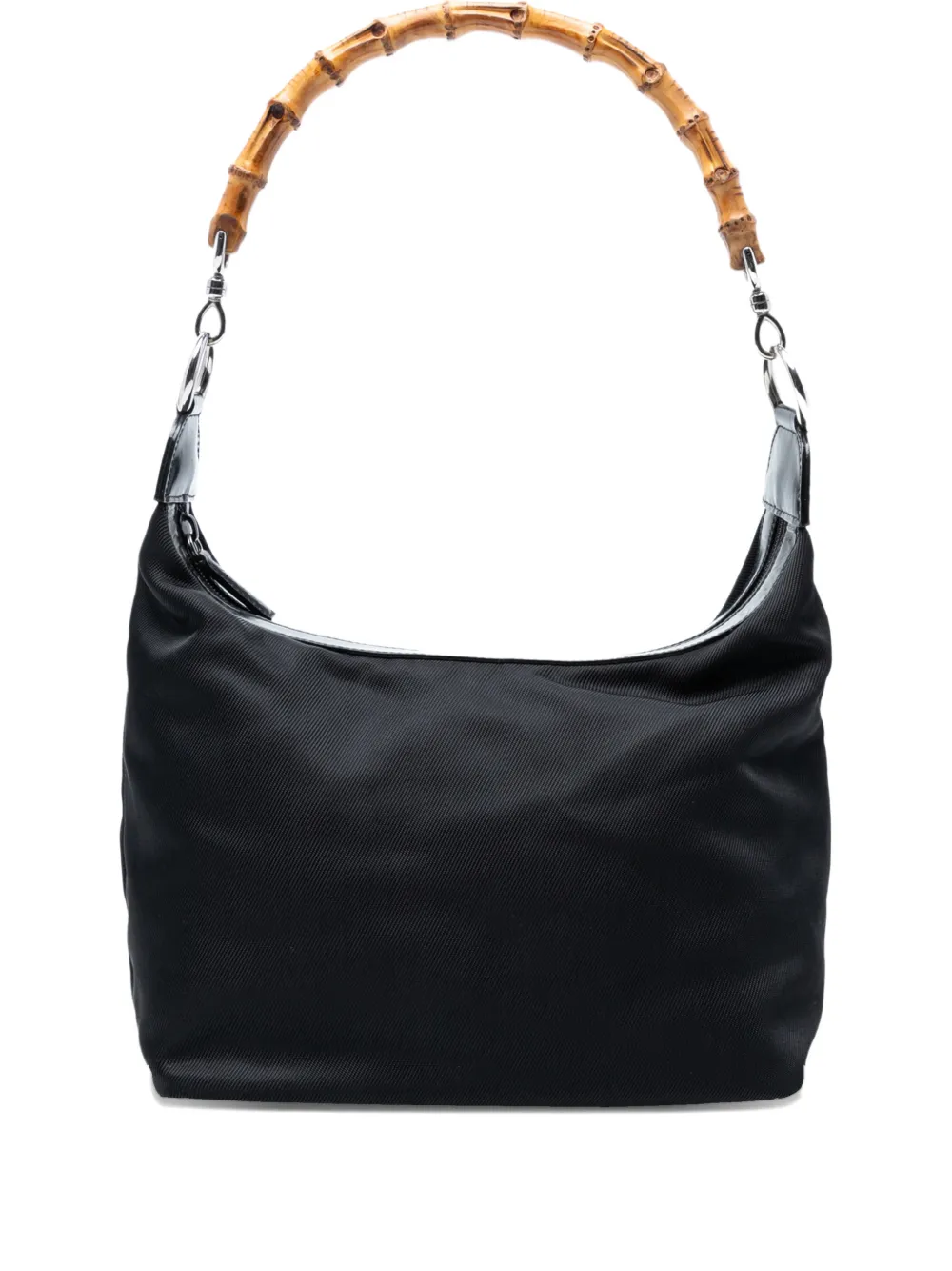 Gucci Pre-Owned 2000-2015 Nylon Bamboo shoulder bag - Nero