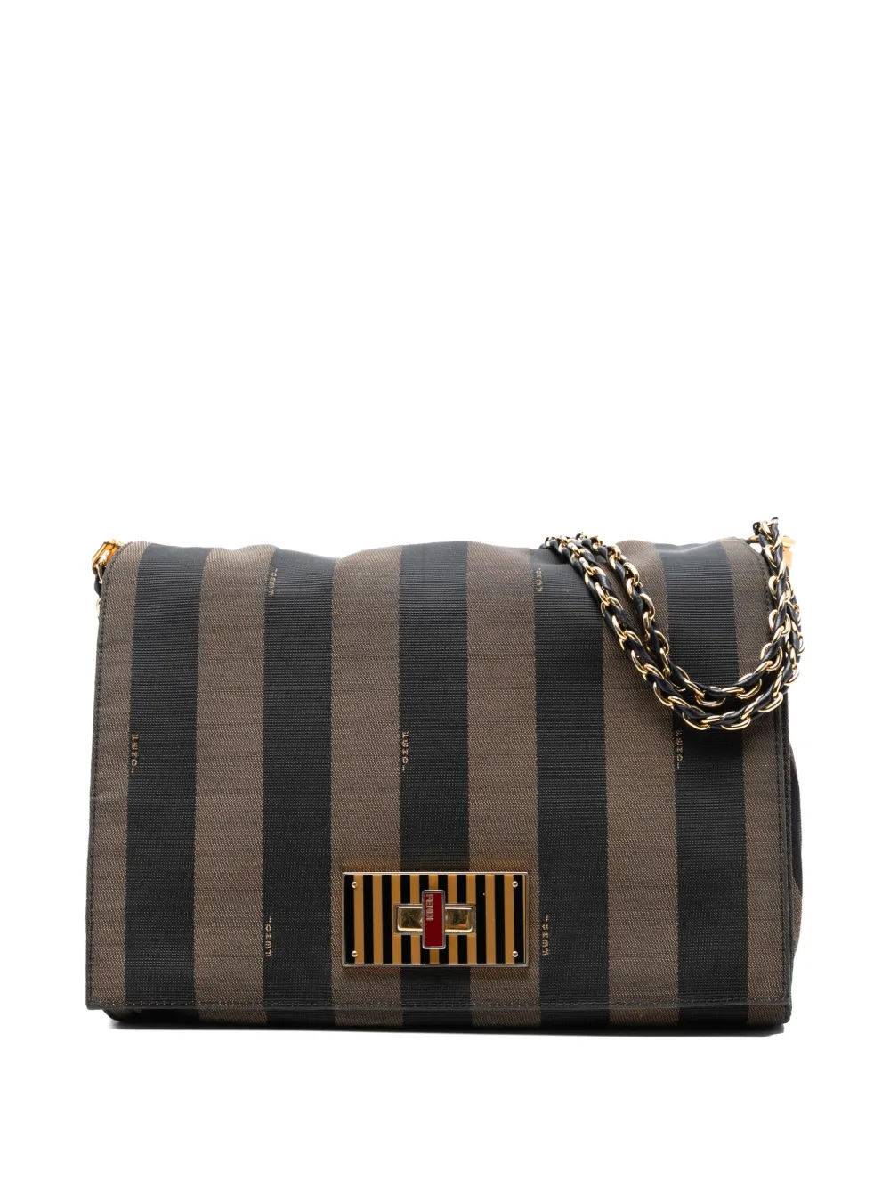 Fendi Pre-Owned 2010-2025 Large Canvas Pequin Claudia shoulder bag | Brown | Image 1