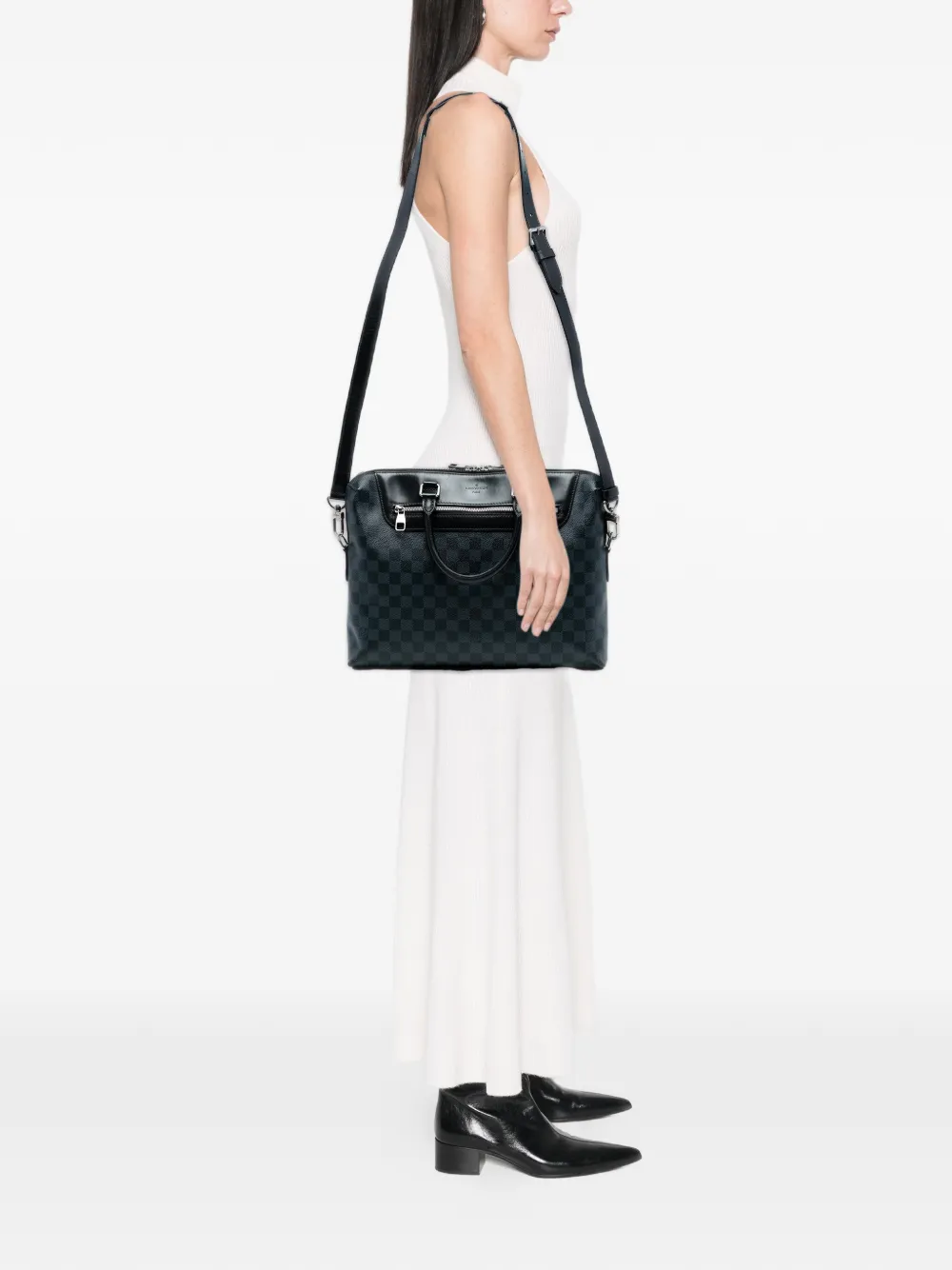 Louis Vuitton Pre-Owned 2016 Damier Cobalt Porte Documents Jour business bag | Estilos de archivo | Image 2