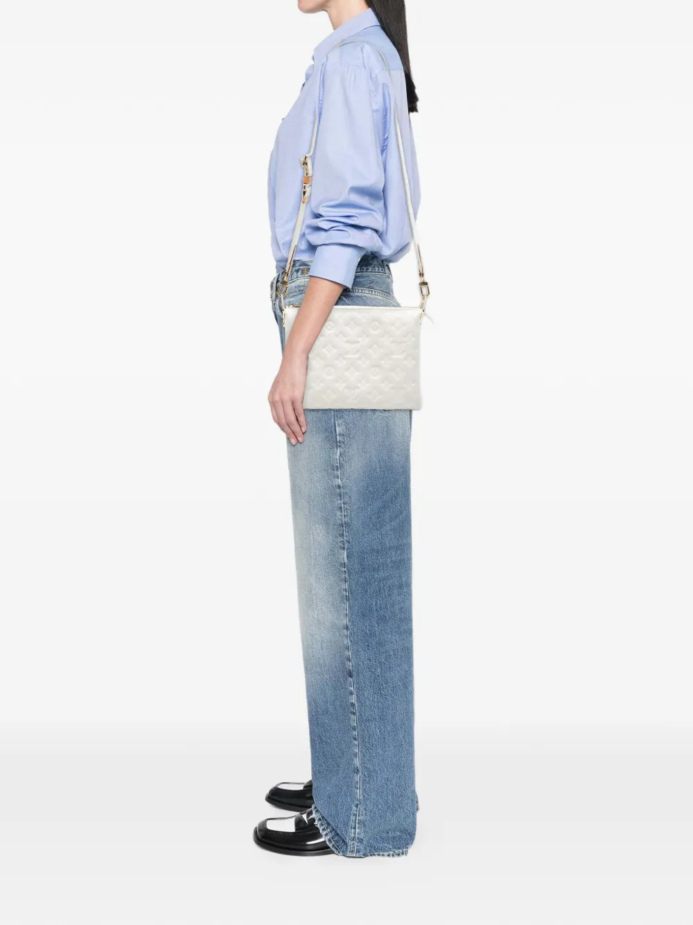 Louis Vuitton Pre-Owned 2021 Monogram Embossed Puffy Lambskin Coussin PM satchel | Pre-Owned | Image 2