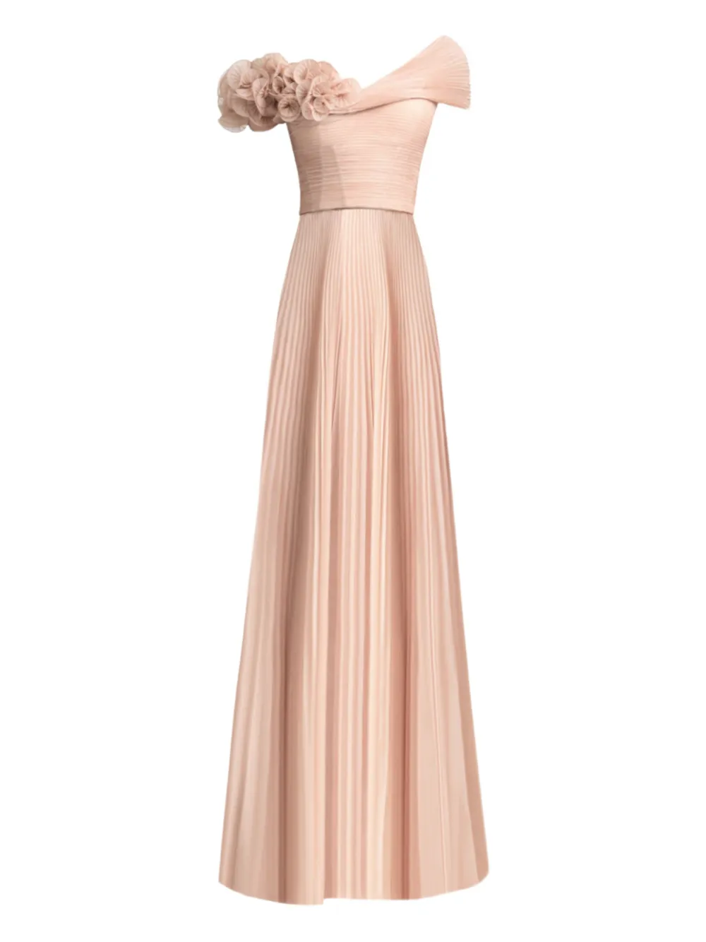 Gemy Maalouf Abito lungo asimmetrico - Rosa