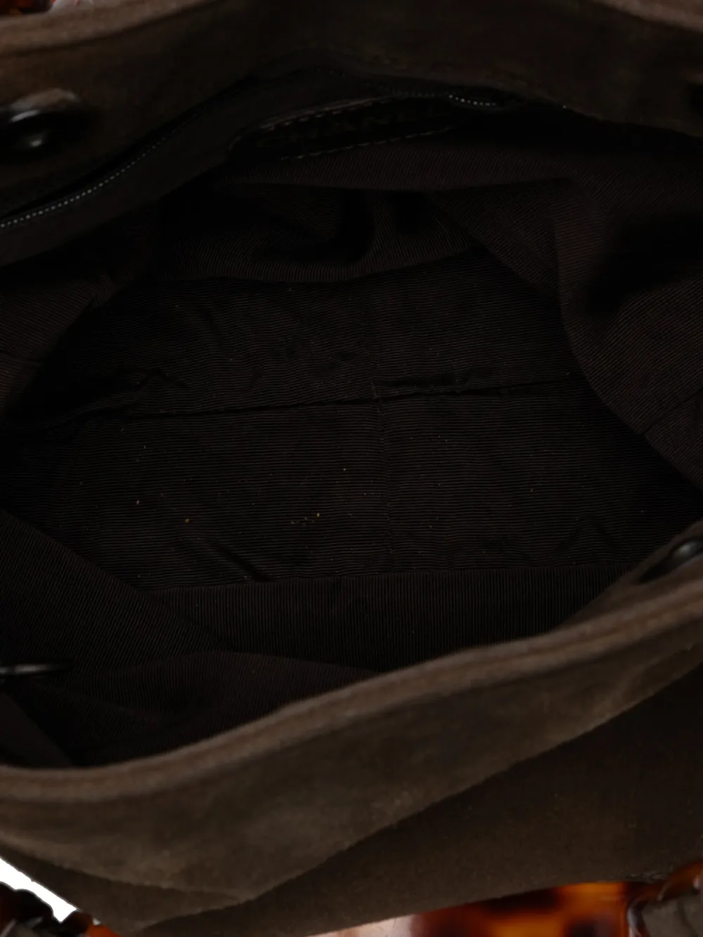 Pre-owned Chanel 1997-1999 Cc Suede Tote Bag In Brown