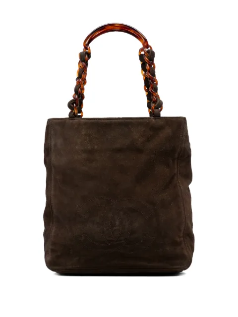CHANEL Pre-Owned 1997-1999 CC Suede tote bag