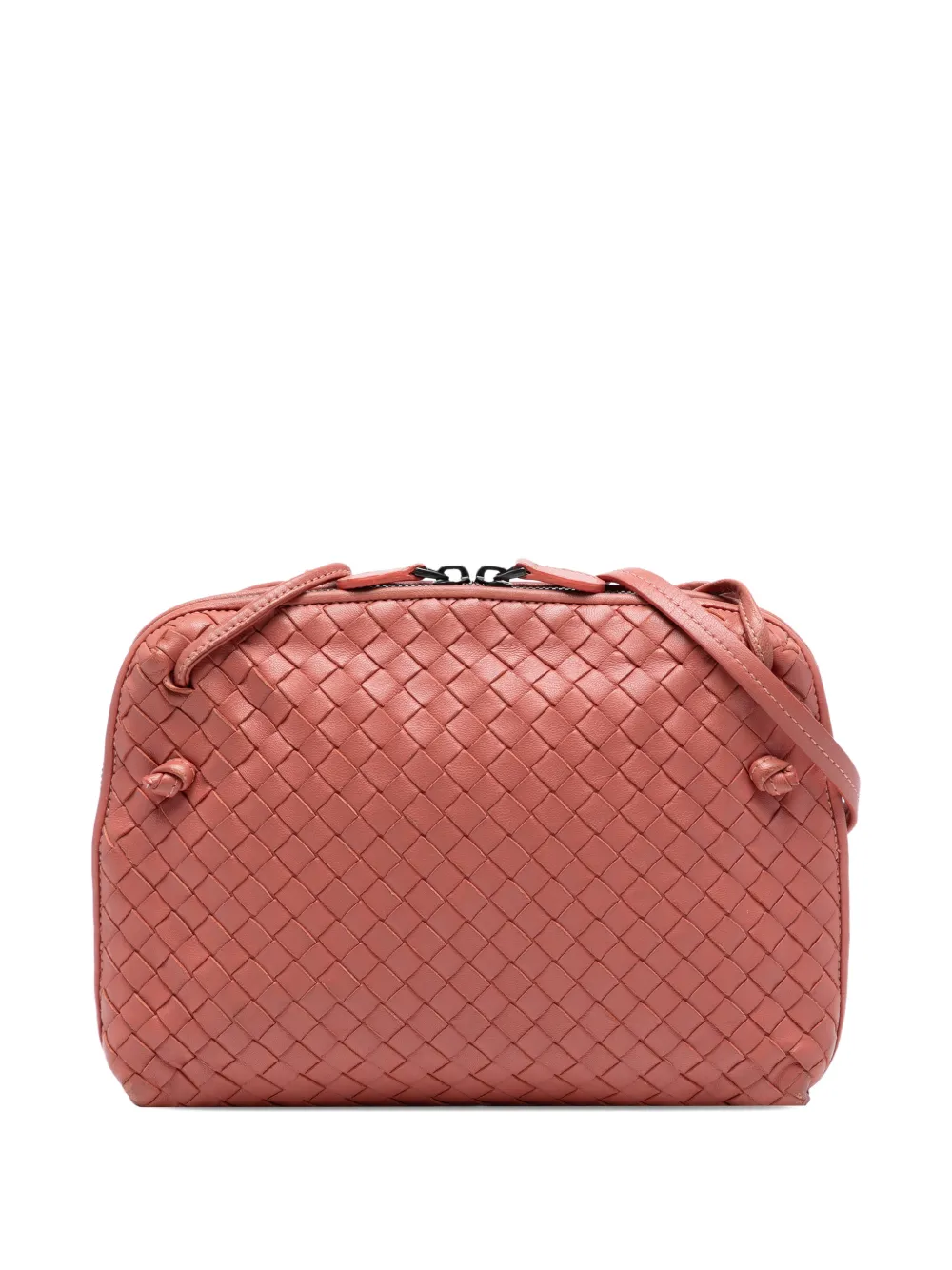 Bottega Veneta Pre-Owned 2012-2025 Nappa Intrecciato Nodini crossbody bag - Rosa