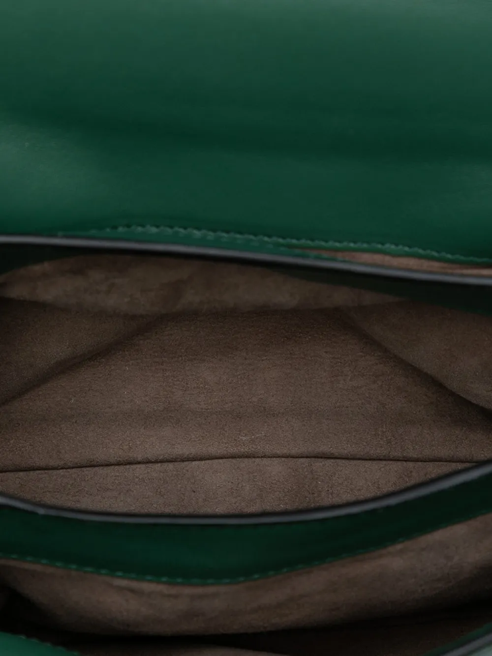 BOTTEGA VENETA Pre-owned 2012-2025 Mini Bicolor Nappa Piazza Top Handle Satchel In Green