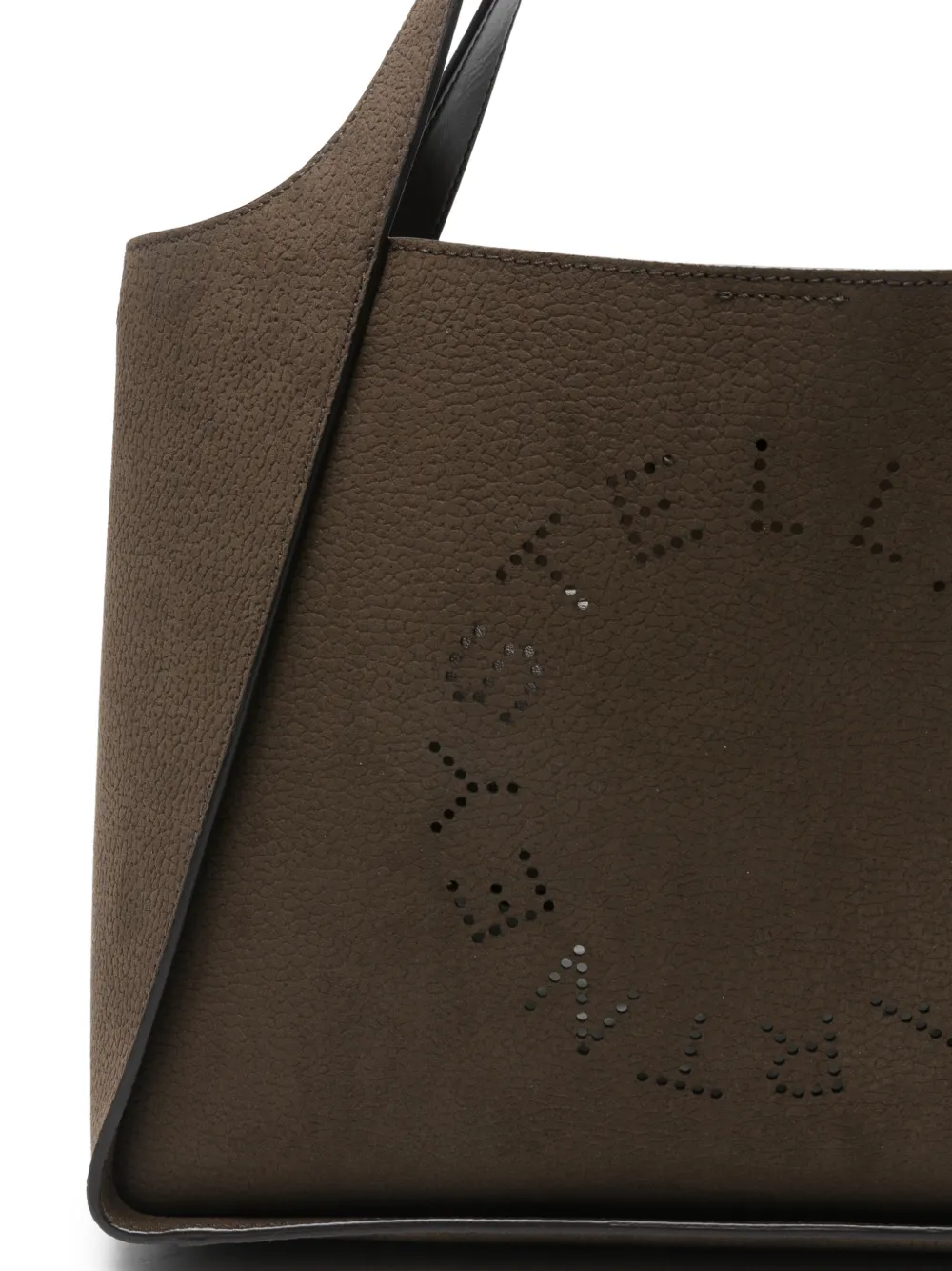 Stella McCartney Shopper met logo Bruin