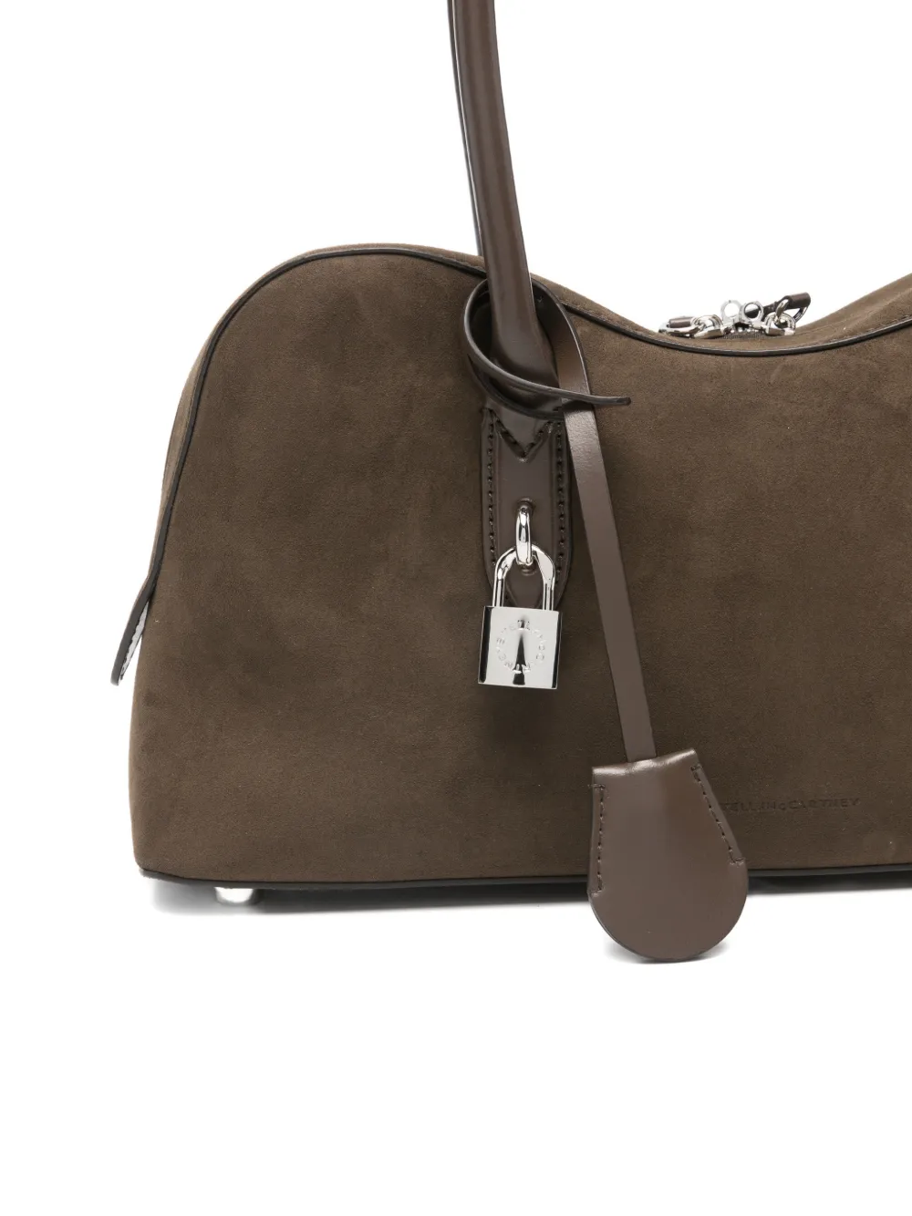 Stella McCartney Ryder schoudertas met slot Bruin