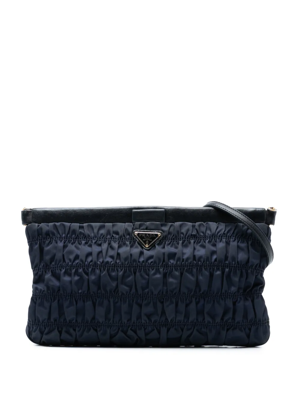 Prada Pre-Owned 2000-2013 Tessuto Gaufre crossbody bag - Blue