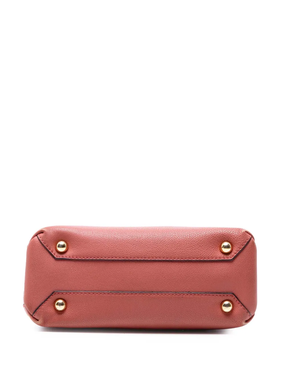 Pre-owned Burberry 2000-2017 Small Grainy Calfskin And House Check Banner Satchel In Pink