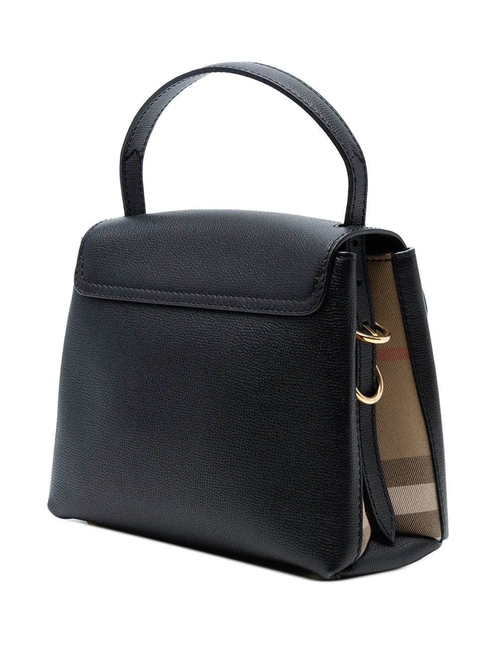 BURBERRY Pre-owned 2000-2017 Small Calfskin And House Check Camberley Satchel In Black