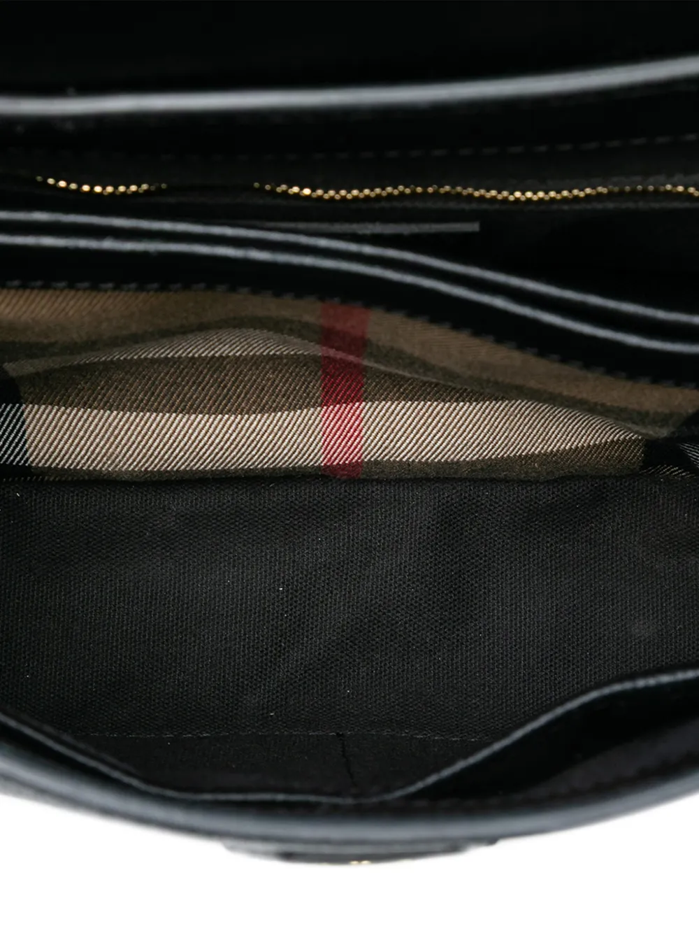 BURBERRY Pre-owned 2000-2017 Small Calfskin And House Check Camberley Satchel In Black