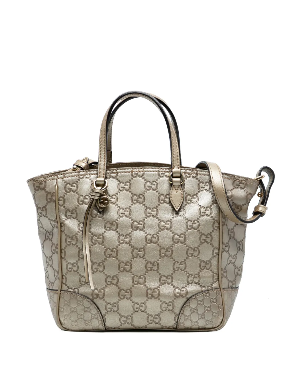 Gucci Pre-Owned 2016-2025 Small Guccissima Bree satchel - Oro