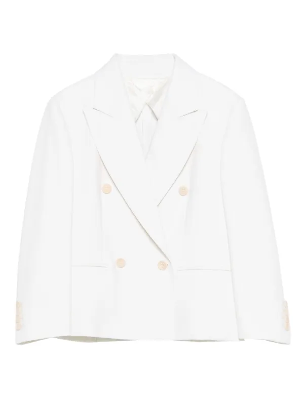 Max Mara Long-sleeve Button Blazer in Neutrals