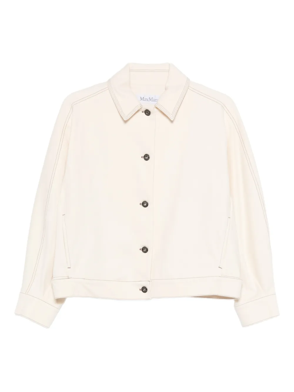 Max Mara Nettare denim jacket - Nude