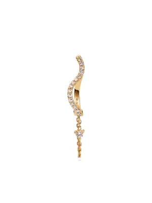 Maria Black 14kt Yellow Gold Diamond Versailles Huggie | Gold