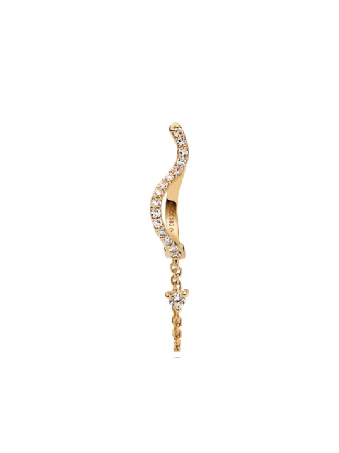 Maria Black 14kt yellow gold Versailles lab-grown diamonds drop earring