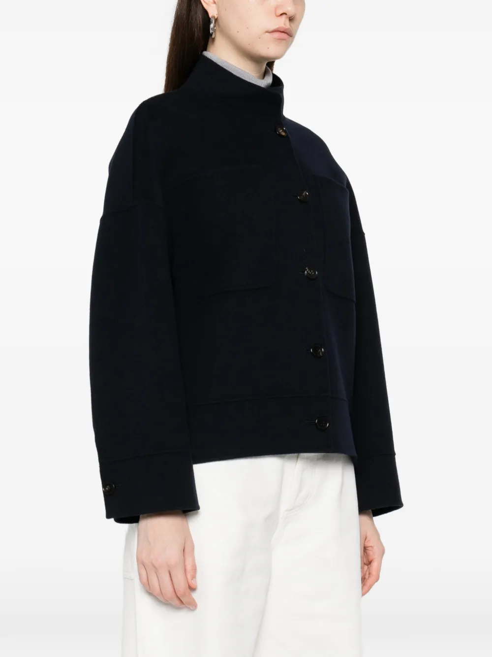 Max Mara Renna Button Jacket - Black 