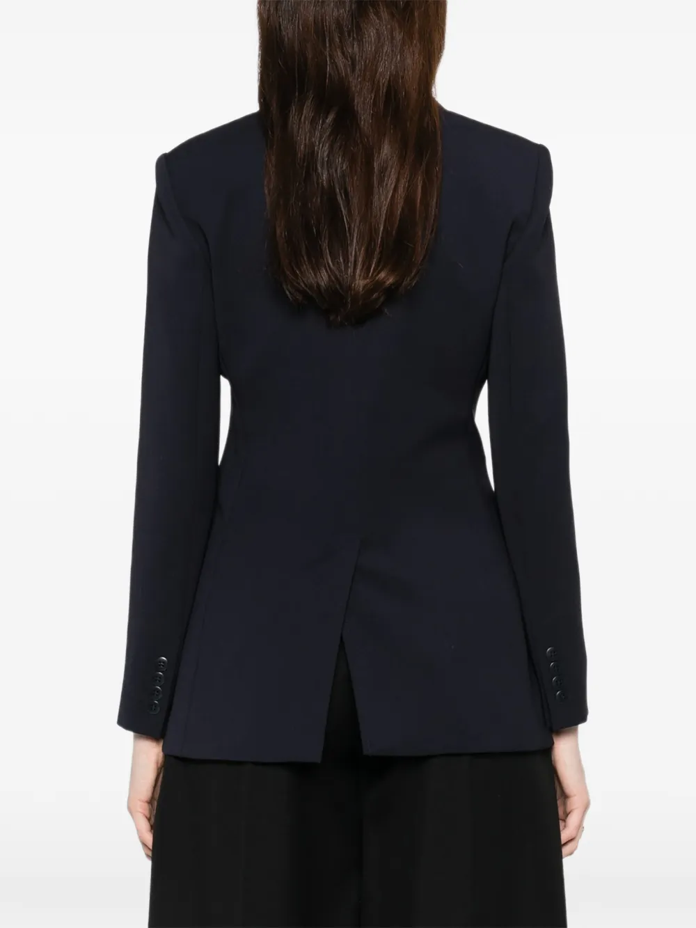Max Mara Blazer met dubbele rij knopen Blauw