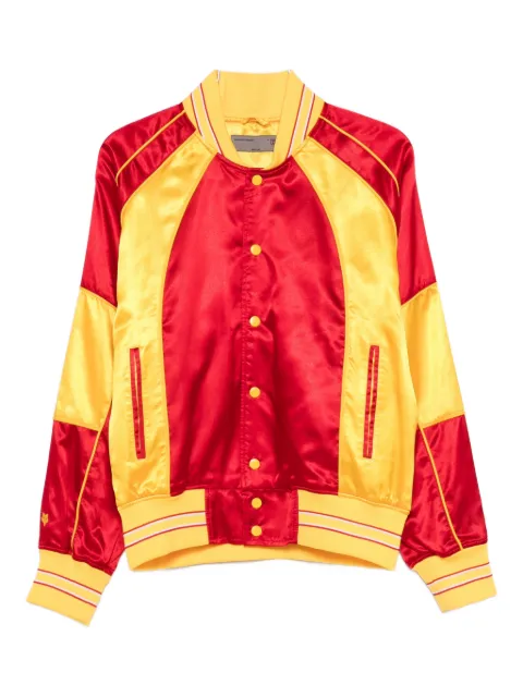 Kiko Kostadinov x Fox Lab kontrasterande bomberjacka