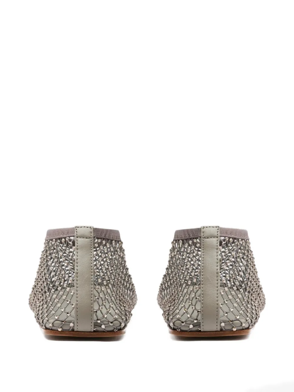 Christopher Esber Minette ballerina's met kristallen Grijs