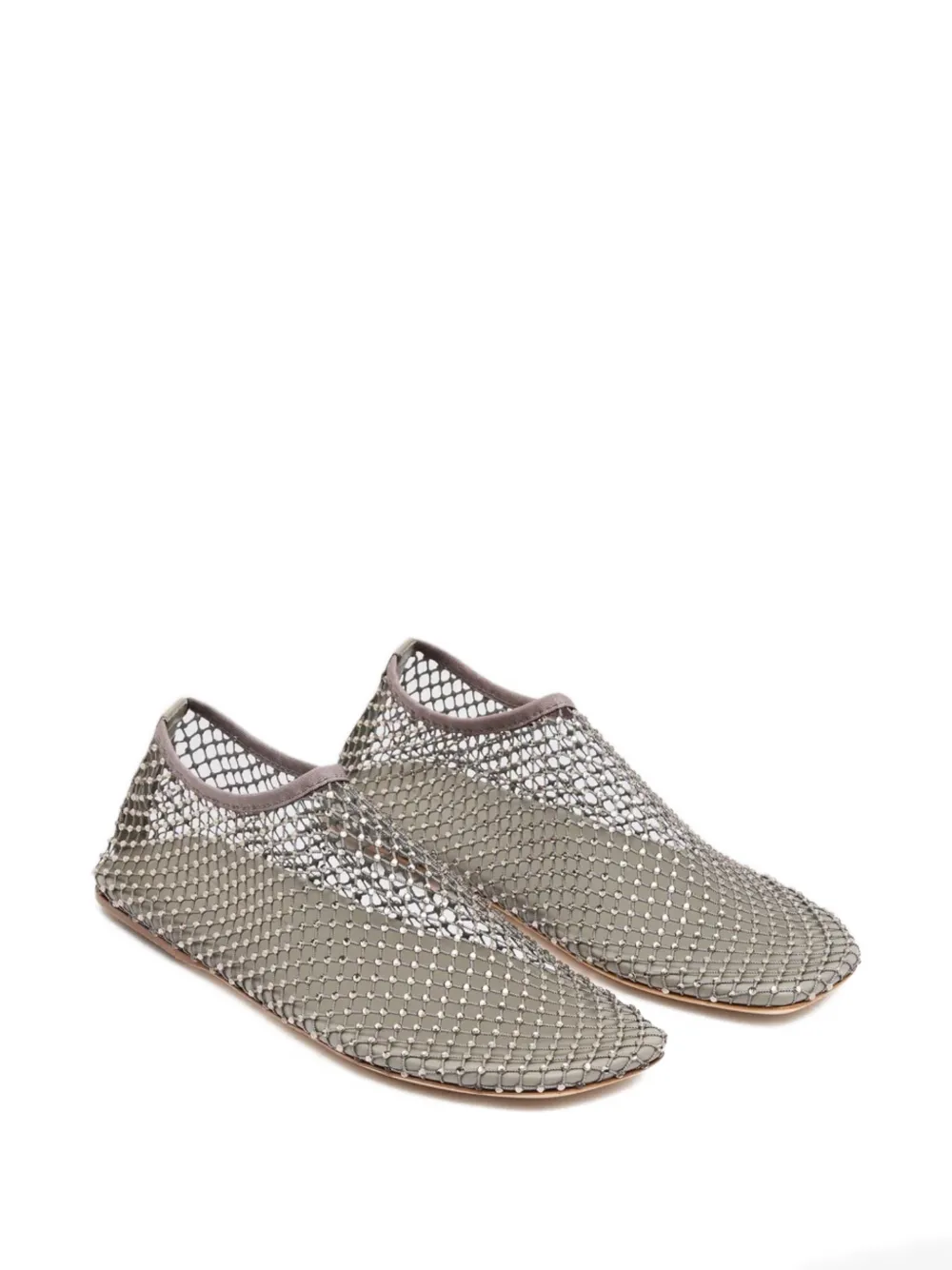 Christopher Esber Minette ballerina's met kristallen Grijs